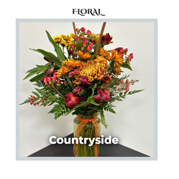 Image of the deluxe Countryside arrangement from Trig's Floral and Home