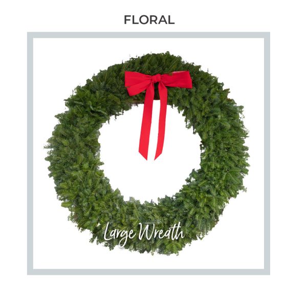 Image of Trig's Floral and Home Large Round Wreath and bow