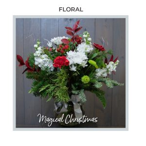 Image of the Magical Christmas floral arrangement by Trig's Floral and Home.