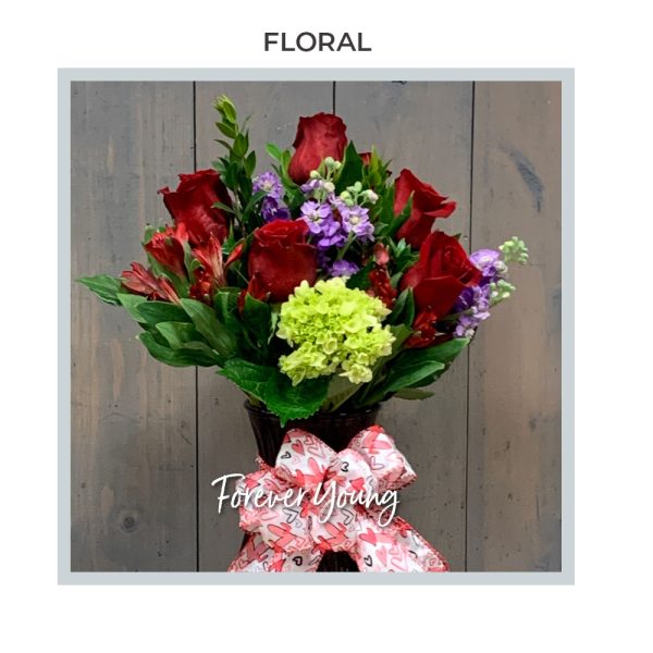 Image of the Forever Young arrangement by Trig's Floral and Home.