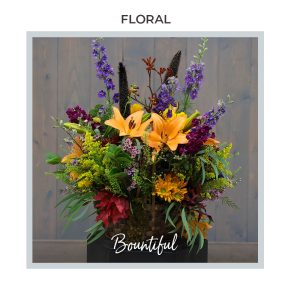 Image of the Fall Trig's Floral and Home Bountiful arrangement.
