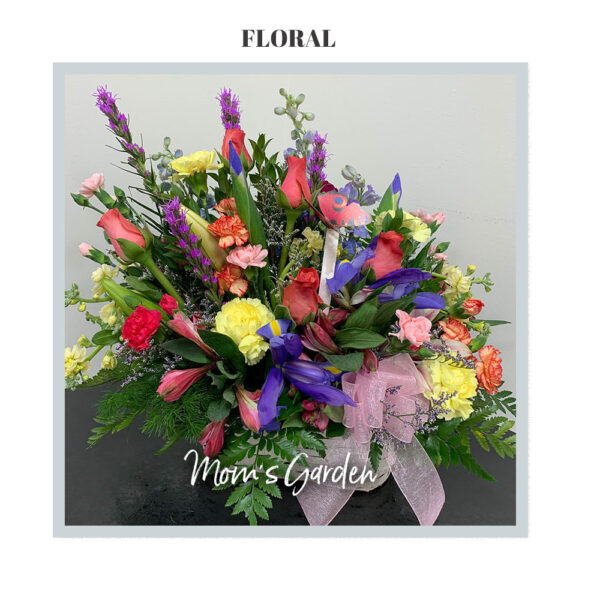 Image of the Mom's Garden deluxe arrangement florals by trig's floral and Home.