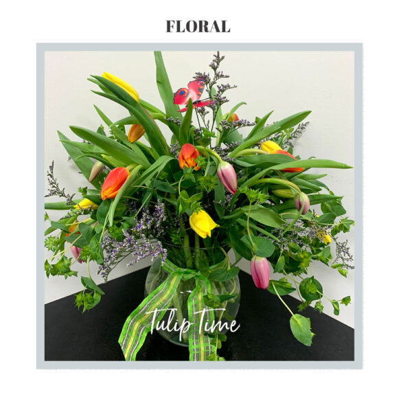 Image of Tulip Time - deluxe arrangement by Trig's Floral and Home