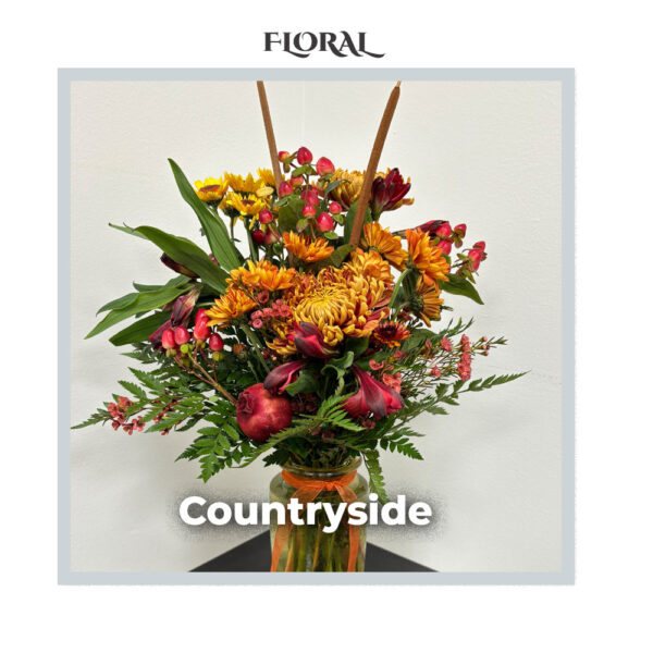 Image of the deluxe Countryside arrangement from Trig's Floral and Home