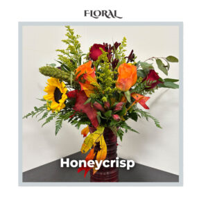 Image of the deluxe Honeycrisp arrangement from Trig's Floral and Home