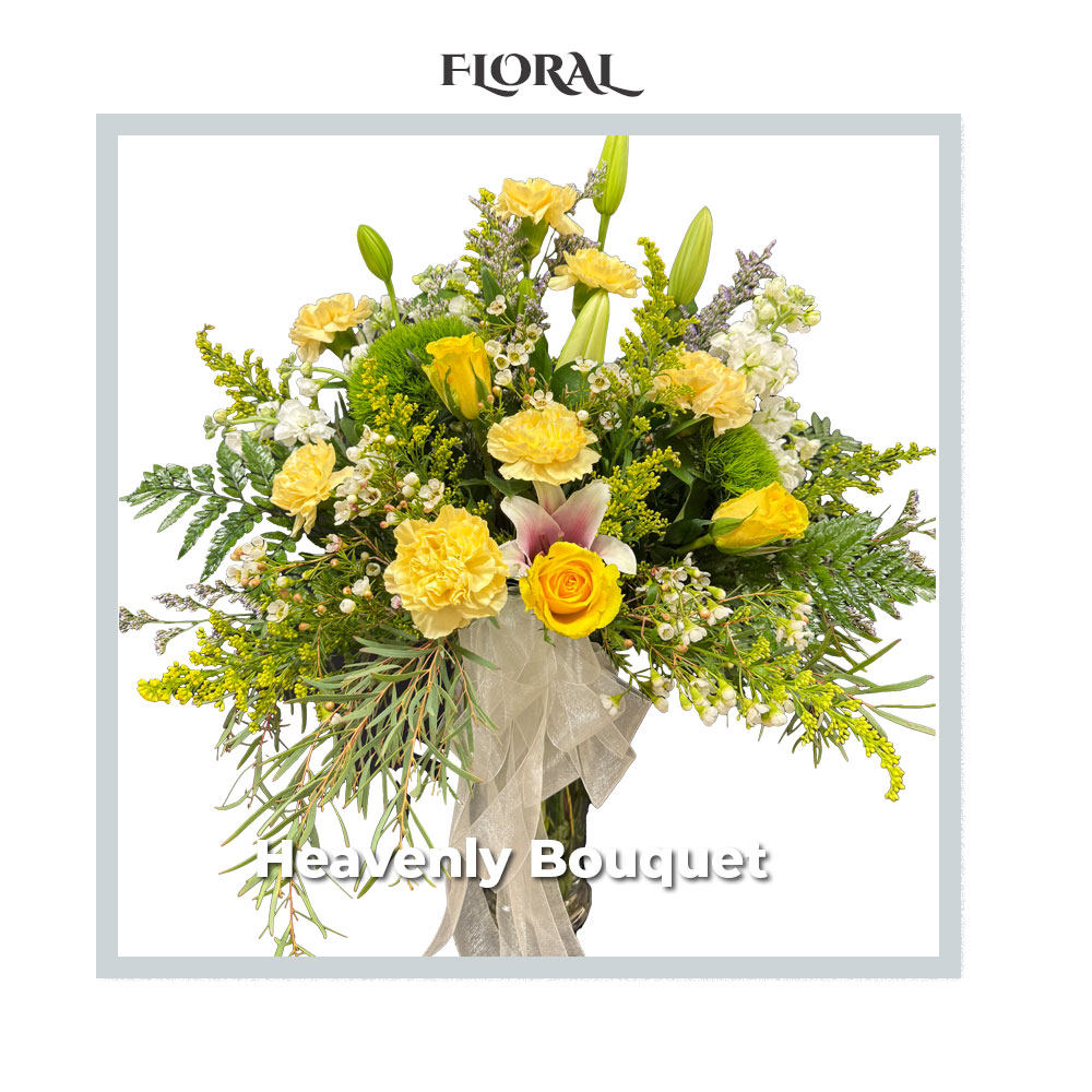 Image of the deluxe Heavenly Bouquet available in our sympathy selections by Trig's Floral and Home.